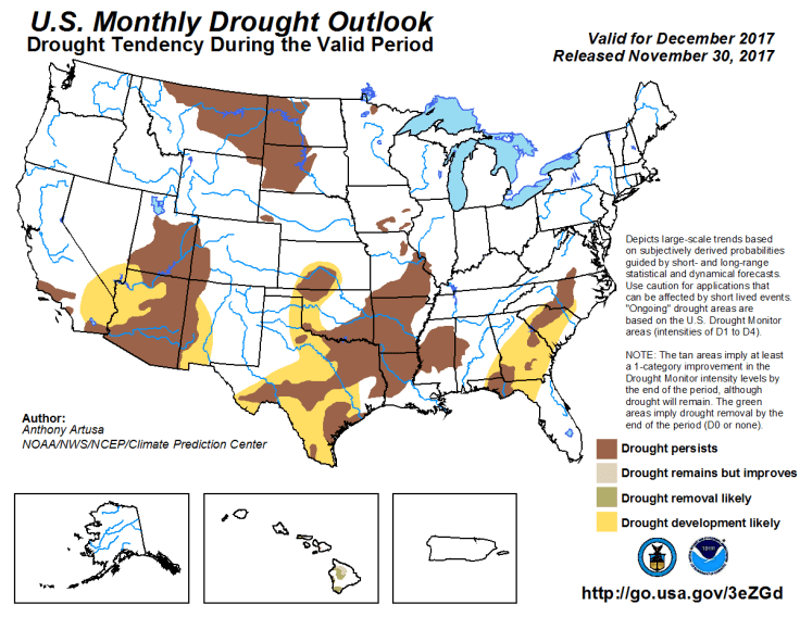 Drought conditions will maintain across a significant portion of the ...